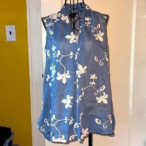 Mari blouse w embroidered detail  NWOT S